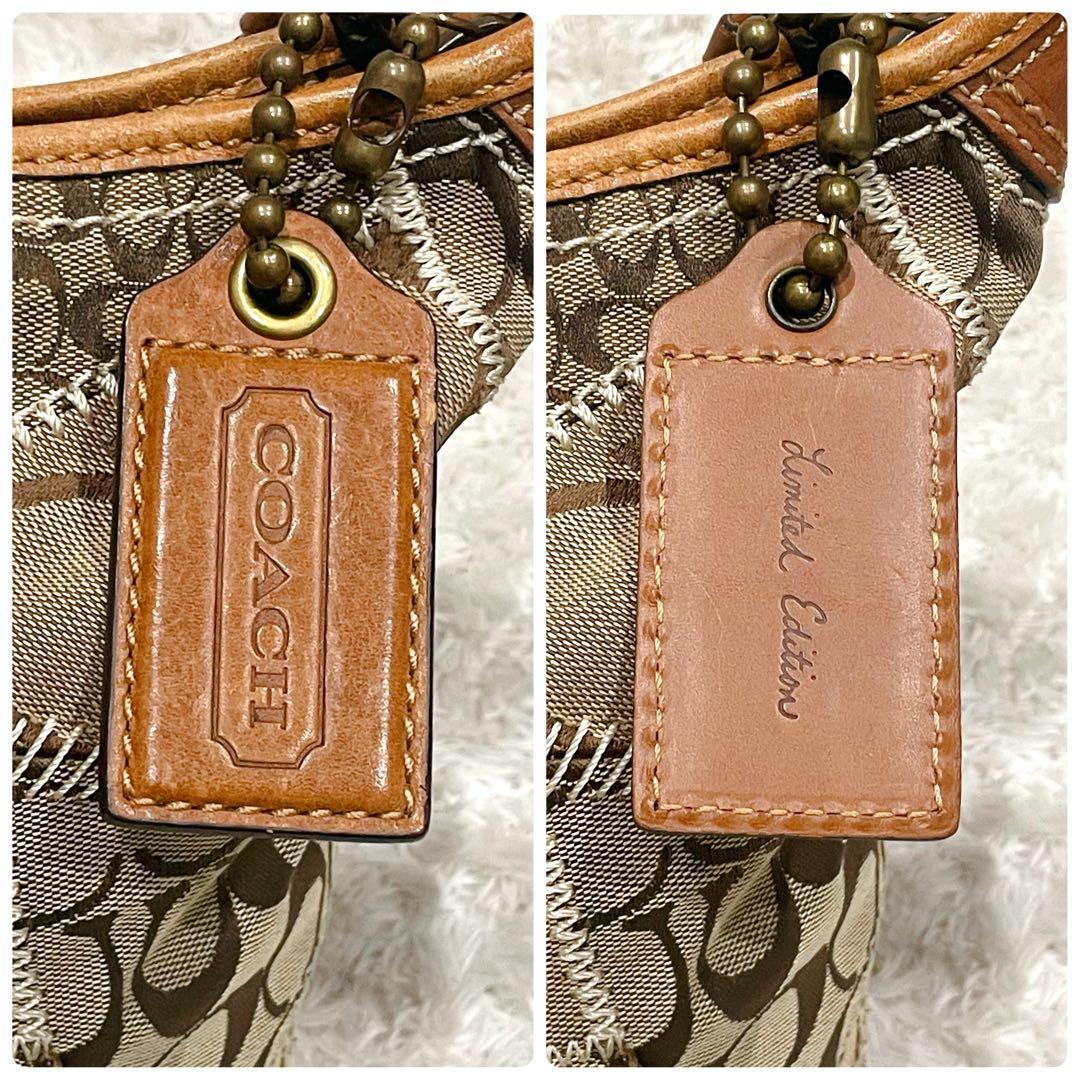 ✨希少 コーチ バケツ型 ワンショルダーバッグ パッチワーク シグネチャー 美品