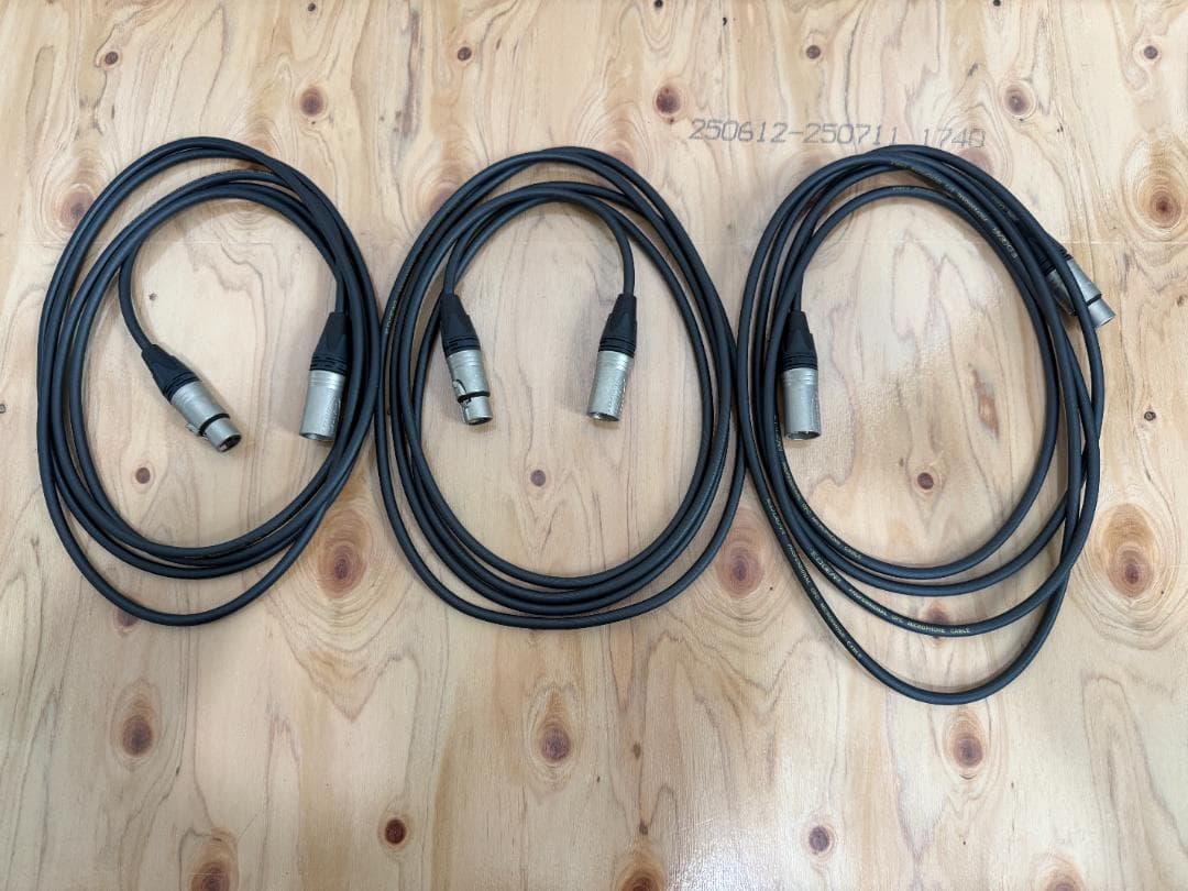 E.D.GEAR ECC3 3m XLR-XLR マイクケーブル3本セット