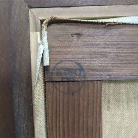 【真作】田河勇造 油彩「薔薇」F8号 額装付き