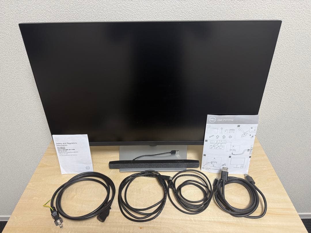 Dell デル モニター P2721Q ケーブル付き