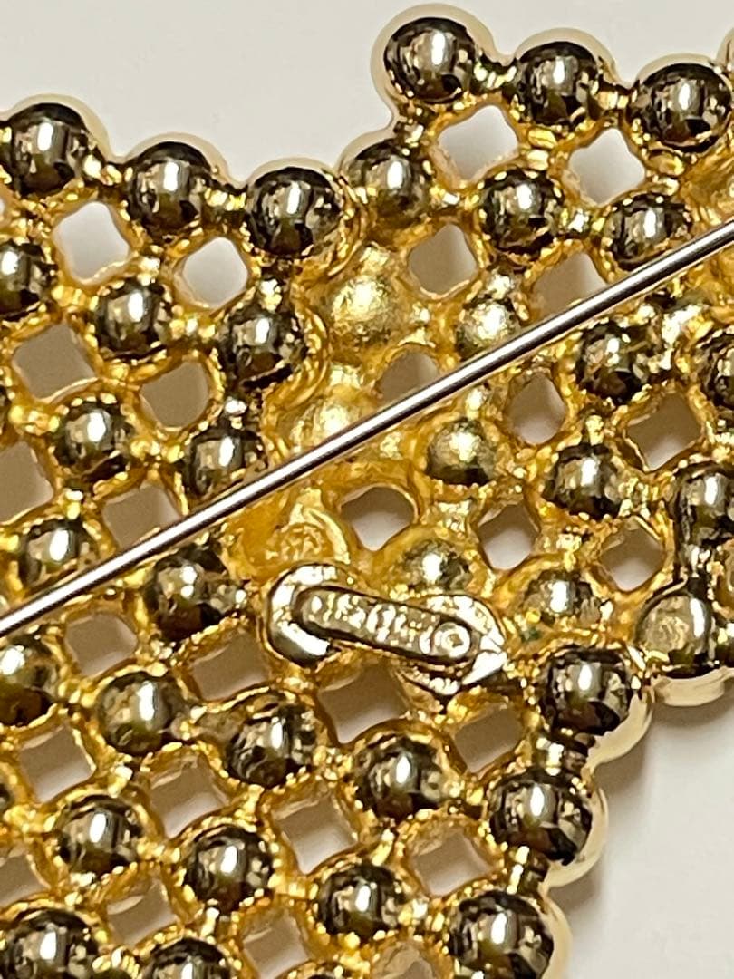 【良品】Christian Diorディオール ヴィンテージ　ブローチ　❤︎