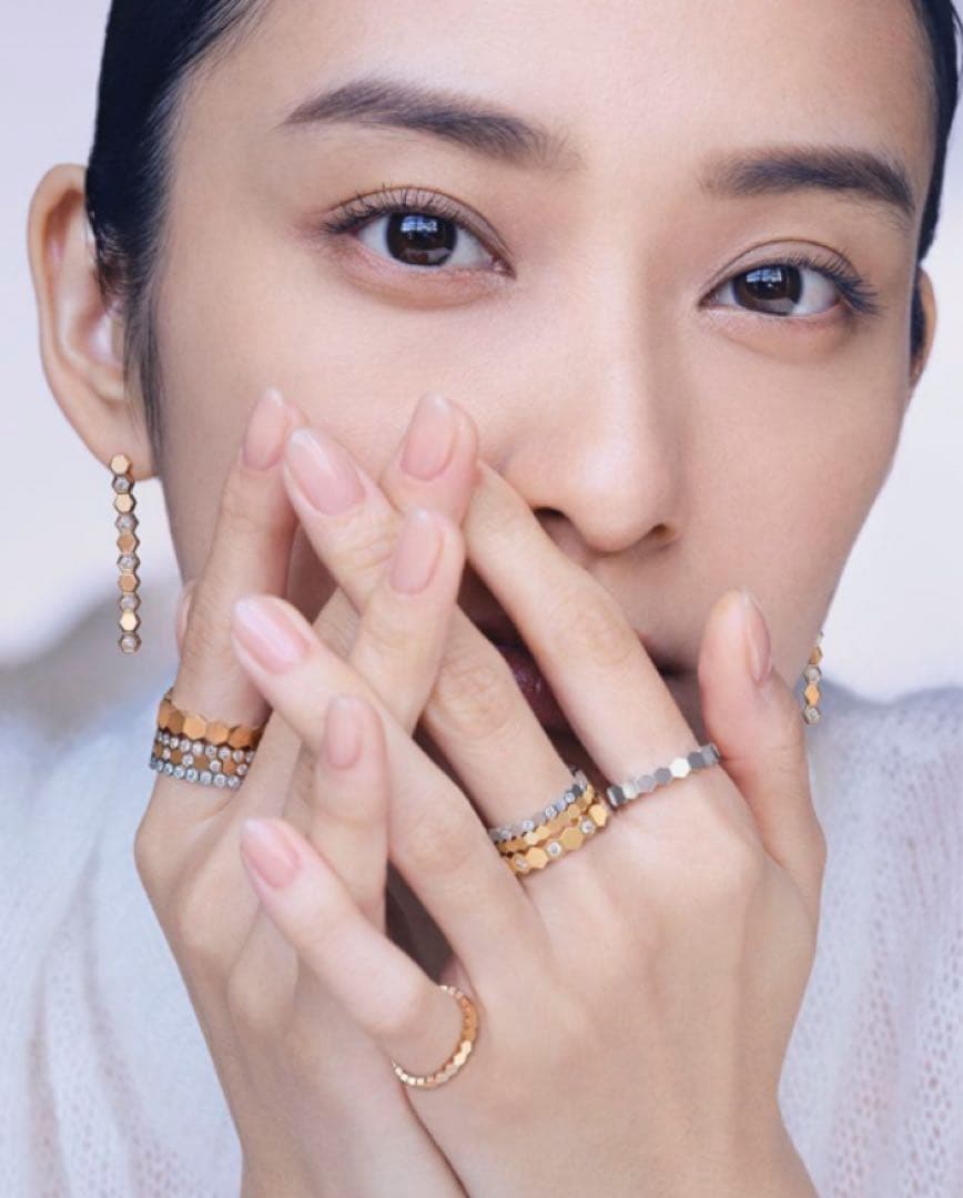 ✨豪華ハイクオリティ✨有名モデル✨ピンクゴールド✨蜂の巣モアサナイト✨