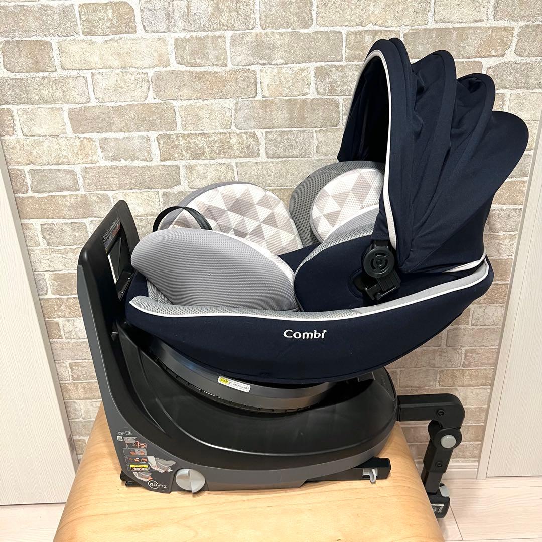 【美品♡】クルムーヴスマートISOFIX エッグショックJN-570ネイビー