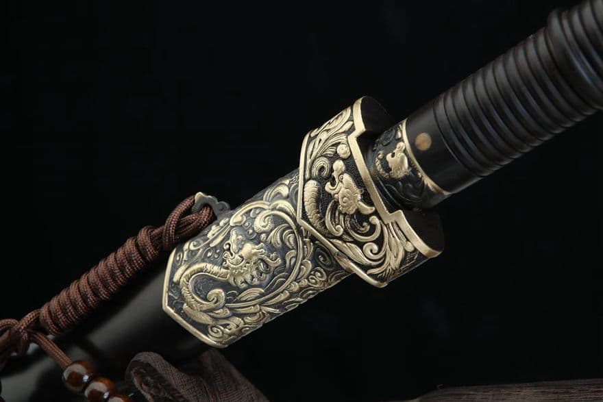 26寸秋水神刀（黒檀タイプ）古兵器 武具　刀装具　日本刀　模造刀 居合刀
