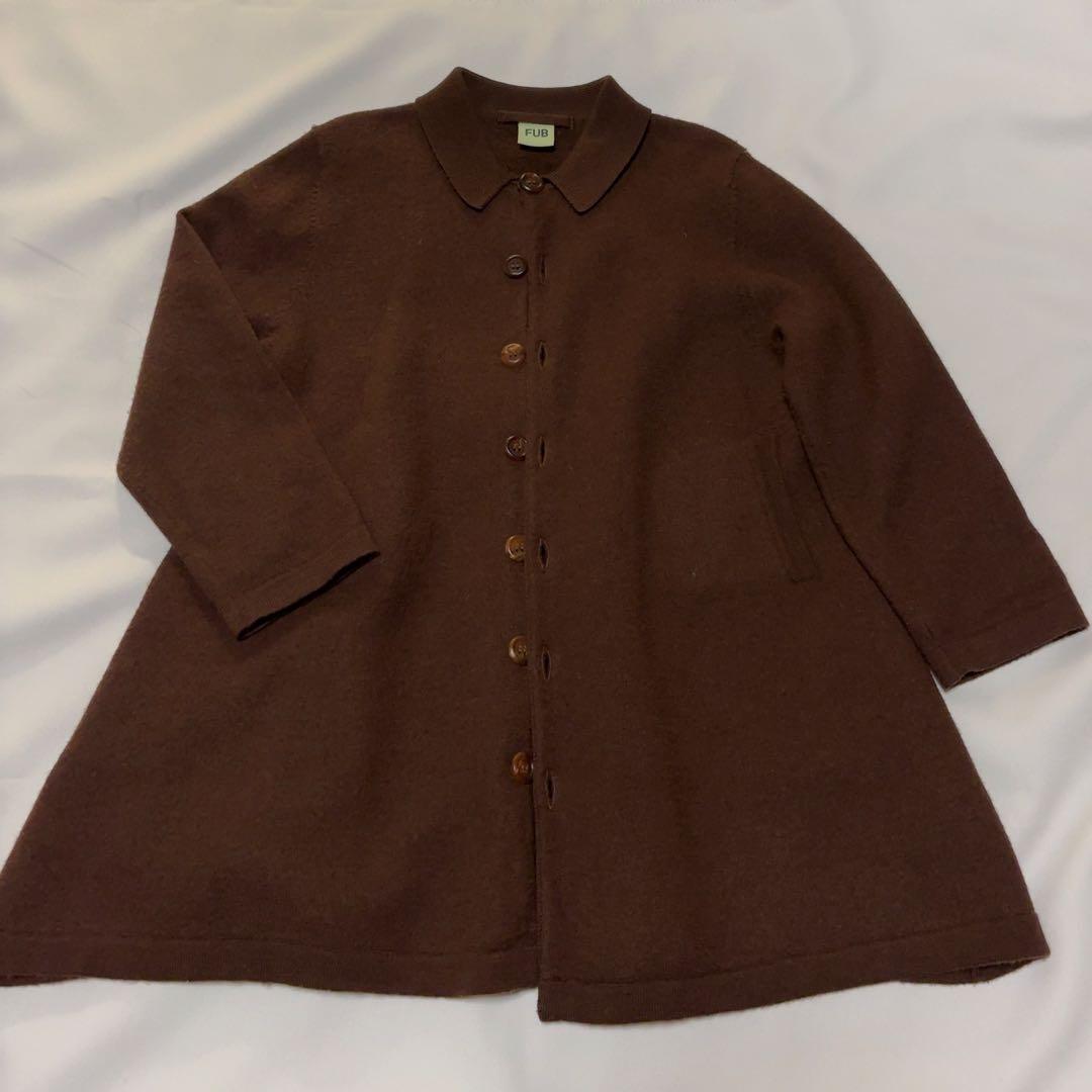 コート fub felted coat brown 6y