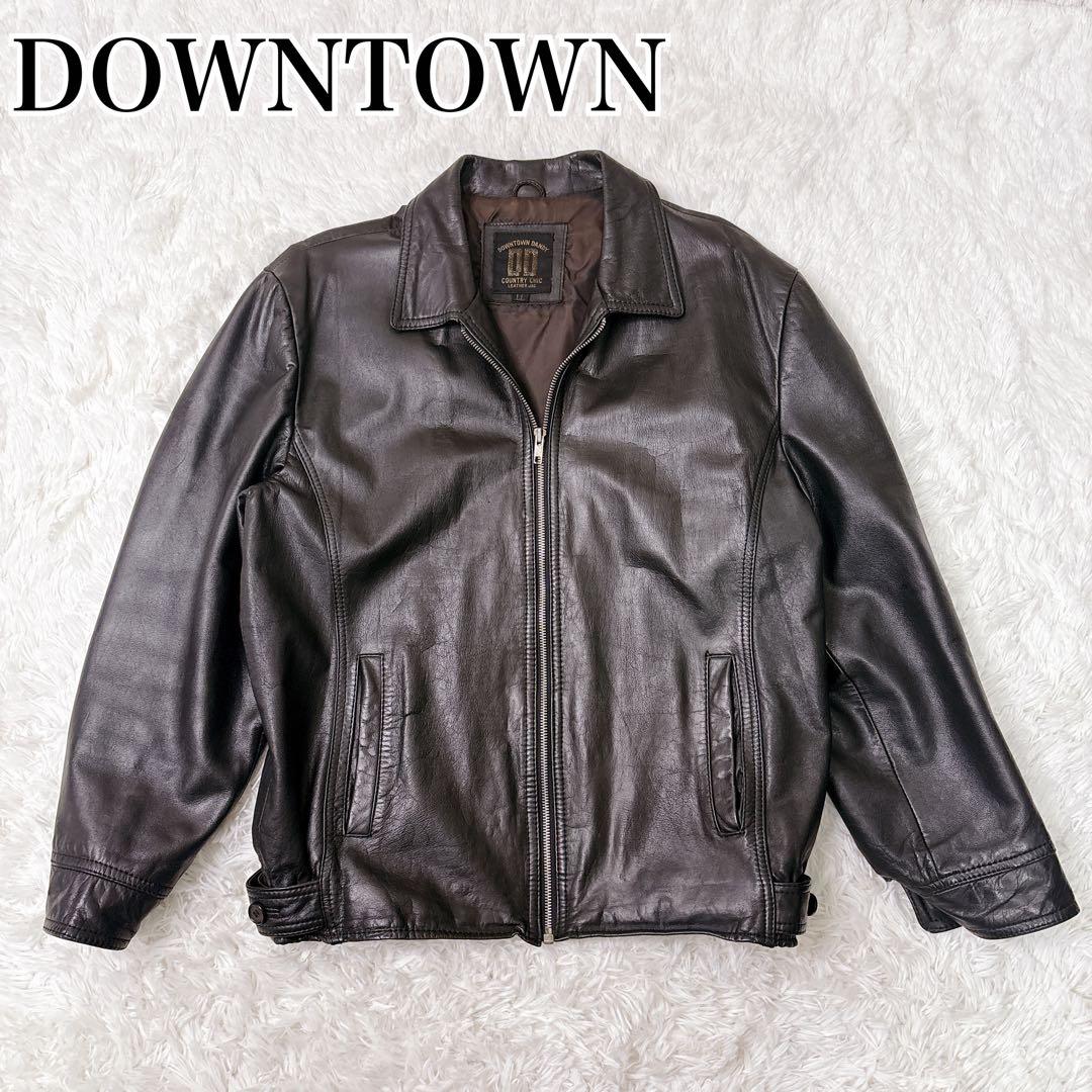レザージャケット ライダース　牛革 黒 y2k 00s ラムレザー　アメカジ