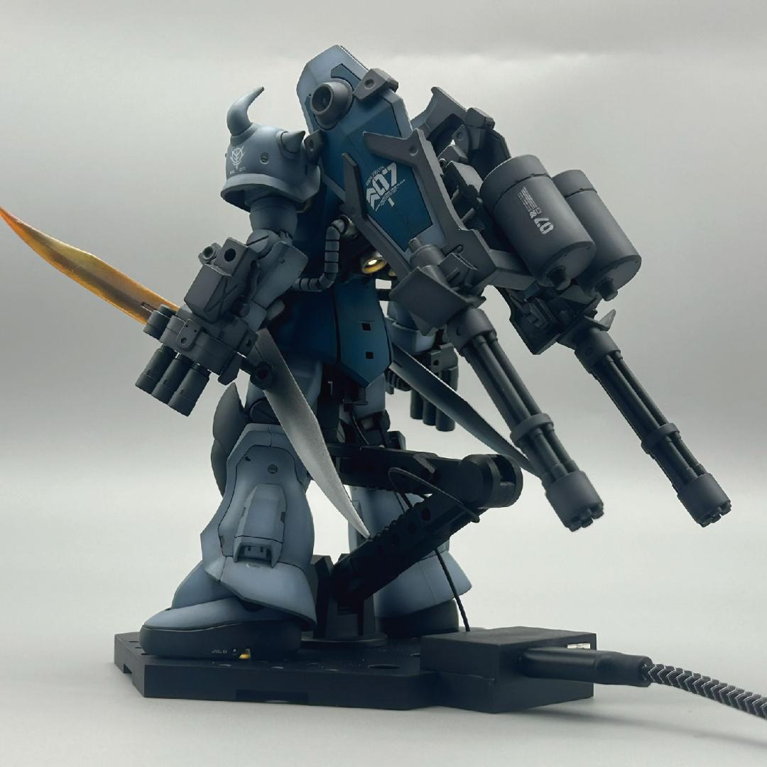 【たーぼー】HGグフカスタム　電飾塗装済完成品