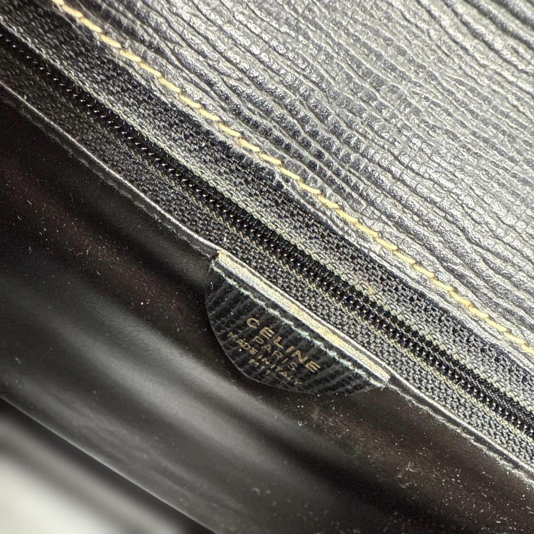 ヴィンテージ　レア　CELINE ブラック ハンドバッグ ダストバッグ付き