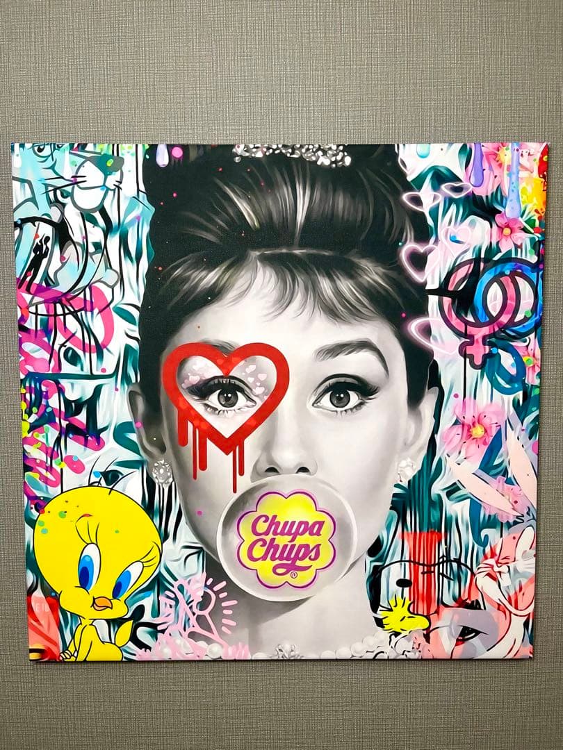 木枠付きキャンバスアート♡オードリーヘプバーン　バンクシー　マリリンモンロー