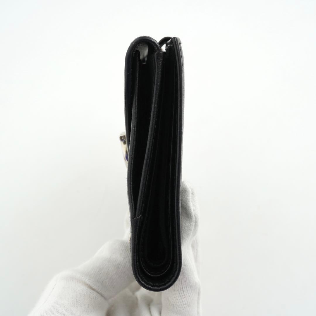 ✨極上美品・箱付き✨　サルヴァトーレフェラガモ　ミニ財布　ガンチーニ　レザー　黒