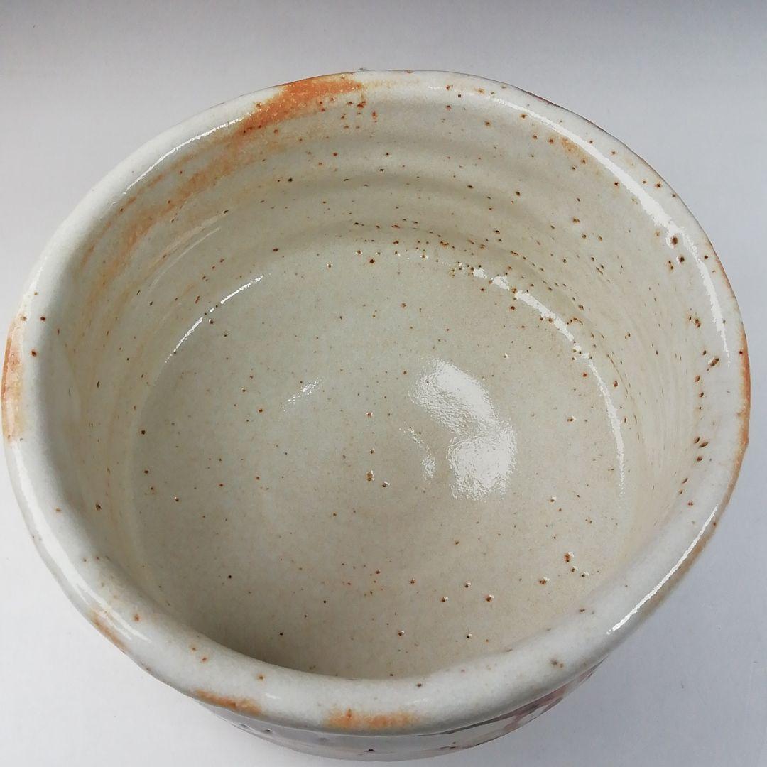 Ｔ７８１　茶碗　『志野茶碗』『秀泉 作』『前大徳寺 福本積應 書付』共箱　茶道具