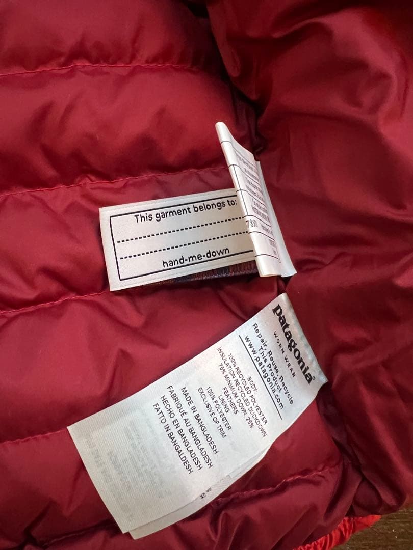 patagonia ベイビーダウンジャケット 3t