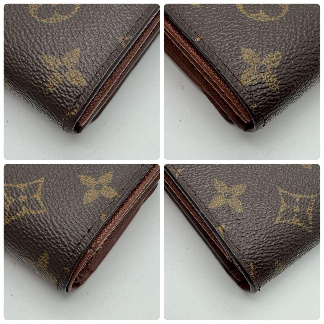 【美品】ルイヴィトン　モノグラム　ポルトモネ・ビエ・トレゾール　折り財布