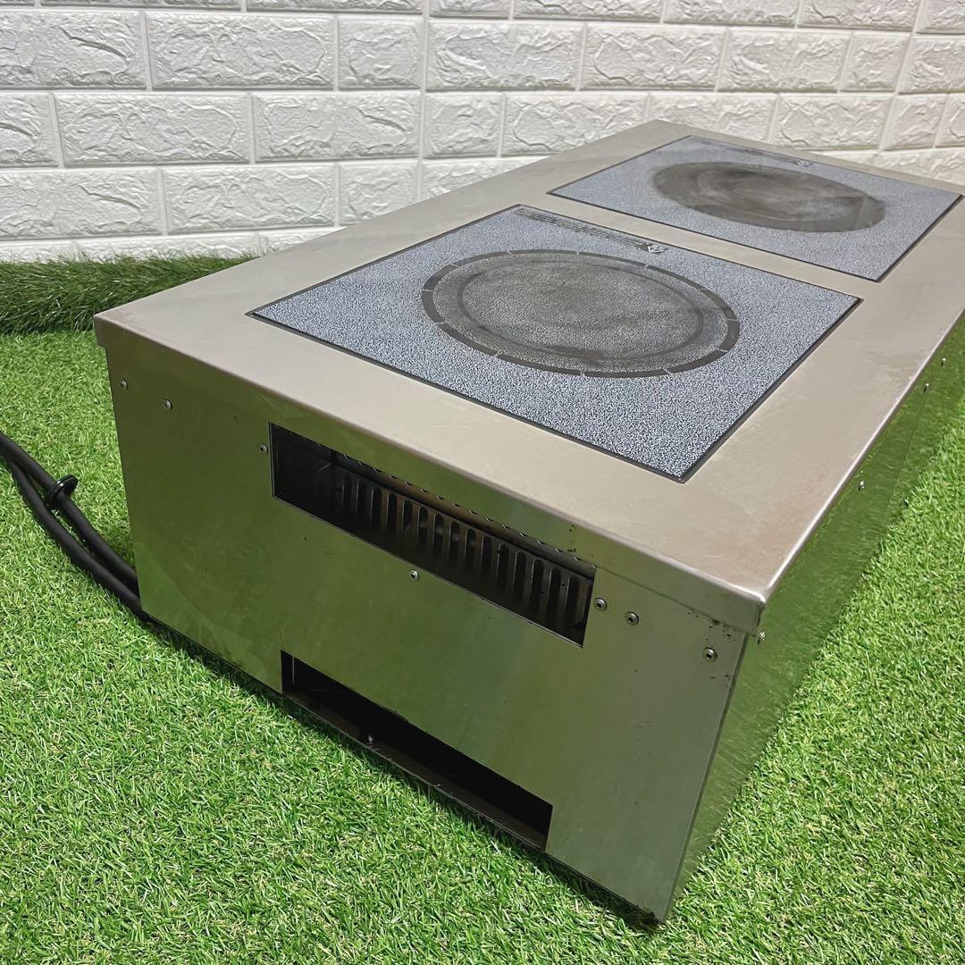 マルゼン 業務用電磁調理器 MIHB-2H2HC 厨房機器 業務用 IHコンロ