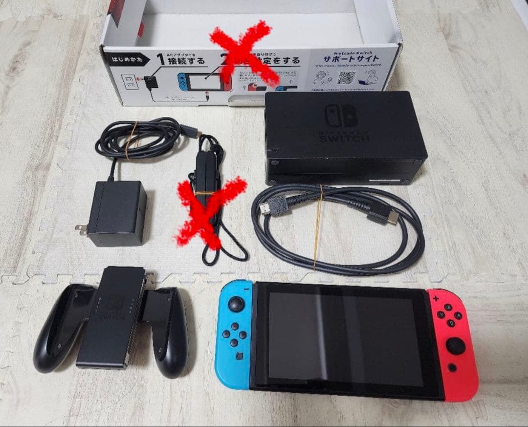 Nintendo Switch 本体 周辺機器 青/赤 hac-001(-01)
