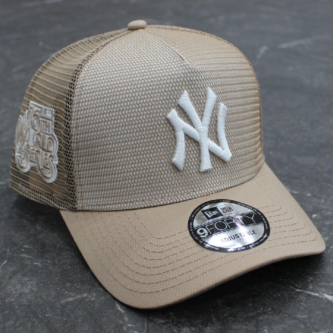 NEW ERA NY ヤンキース メッシュキャップ 海外モデル キャメルベージュ