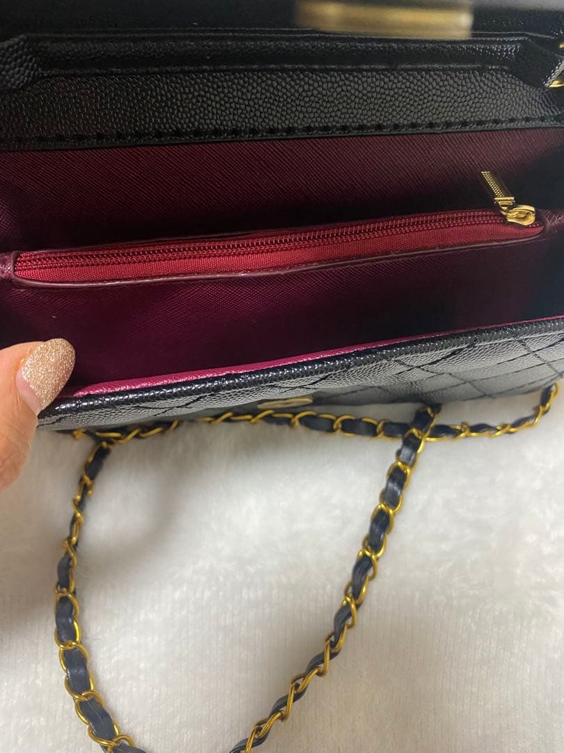 新品　CHANEL ノベルティ　チェーンウォレット　財布　バッグ