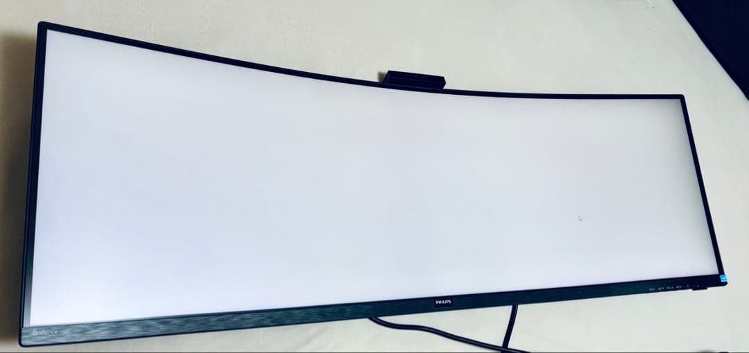 PHILIPS ワイド曲面モニター 湾曲439P9H1 本体、電源ケーブル
