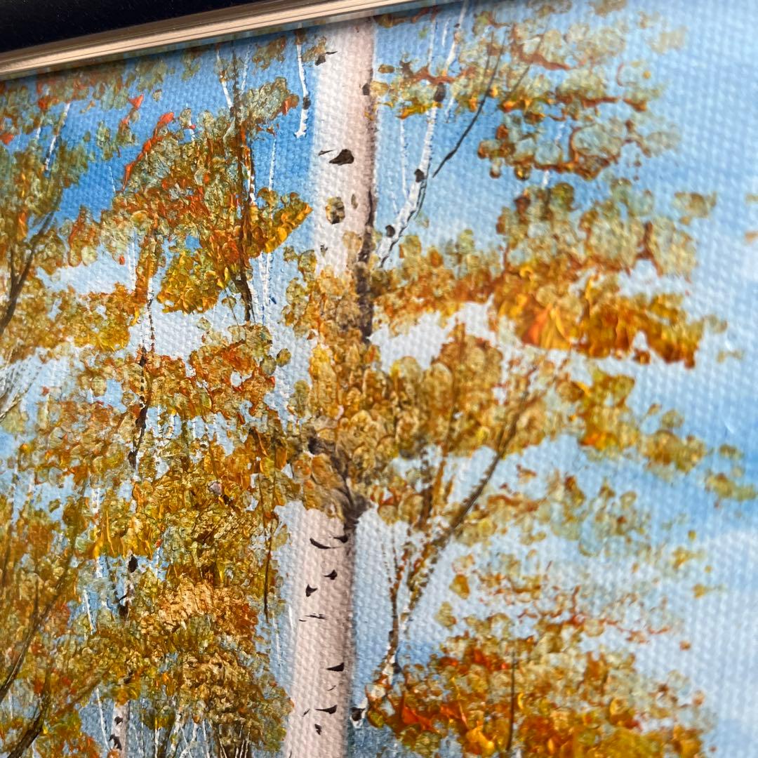 絵画　【山々の水に満たされ貯まりゆく】