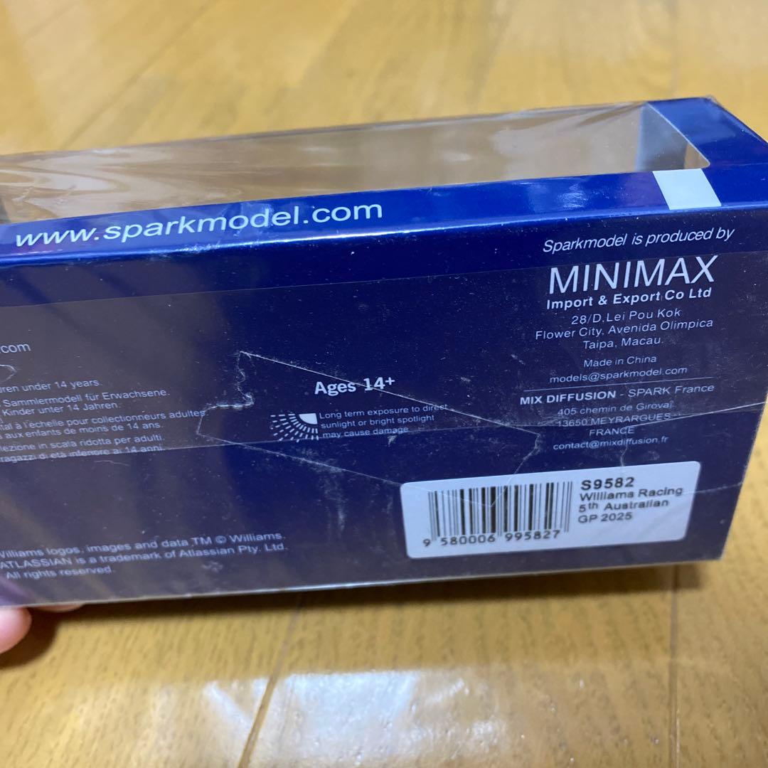 F1 Williams Racing ウィリアムズ　ミニチュア