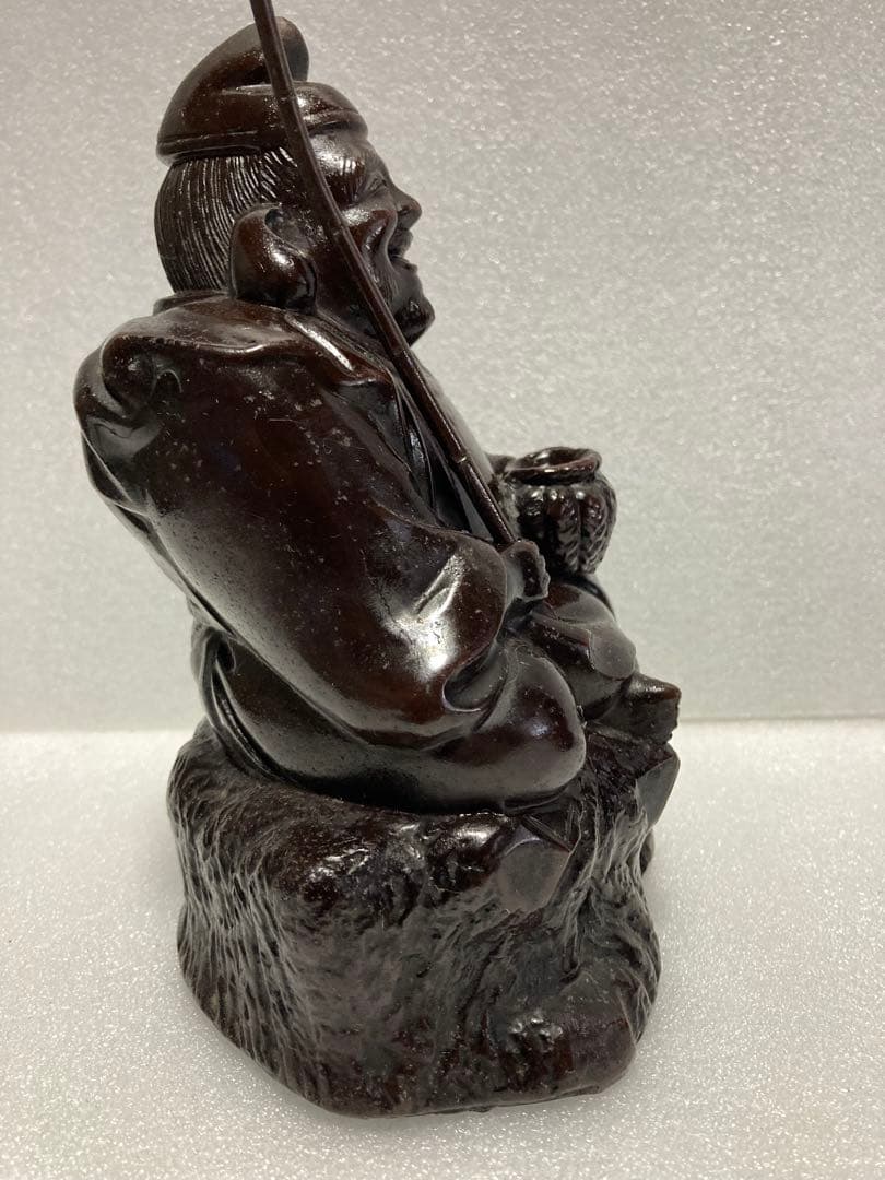 七福神の恵比寿と大黒天のブロンズ置物 二体セット