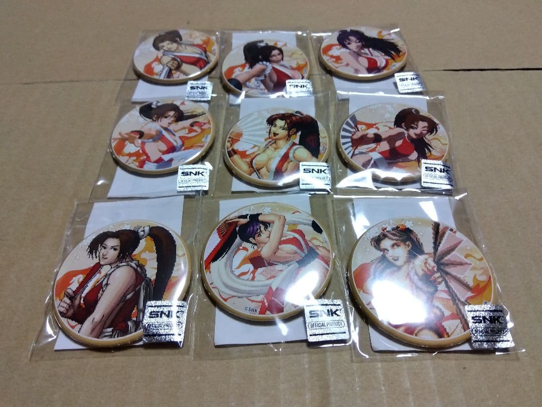 不知火舞　缶バッジ　くじコレ　餓狼伝説　ネオジオ　SNK　ＫＯＦ