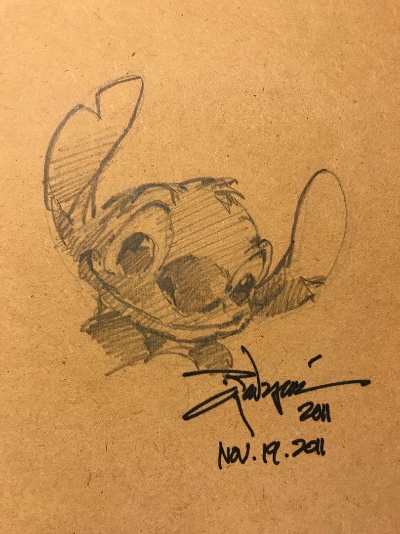 ディズニー ファインアート Hawaiian Serenade リロ＆スティッチ