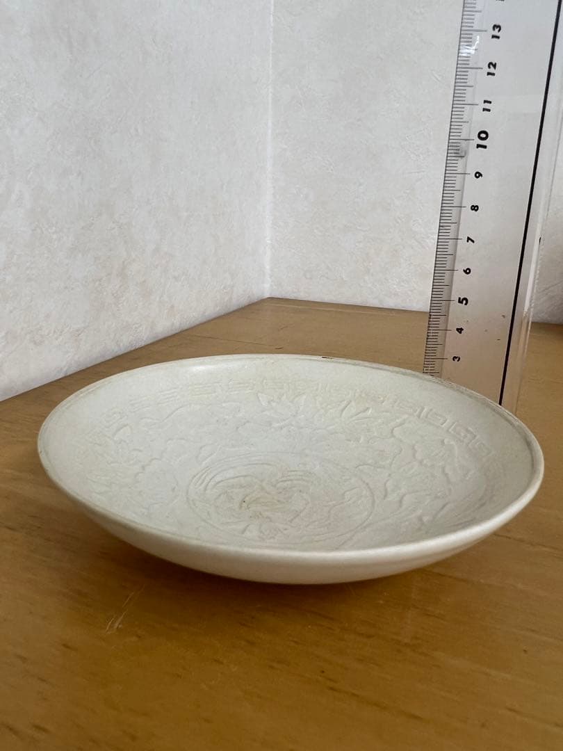 中国宋定窯 蓮花文碗白磁 官窯唐物古美術品　江戸アンティーク骨董コレクション青磁