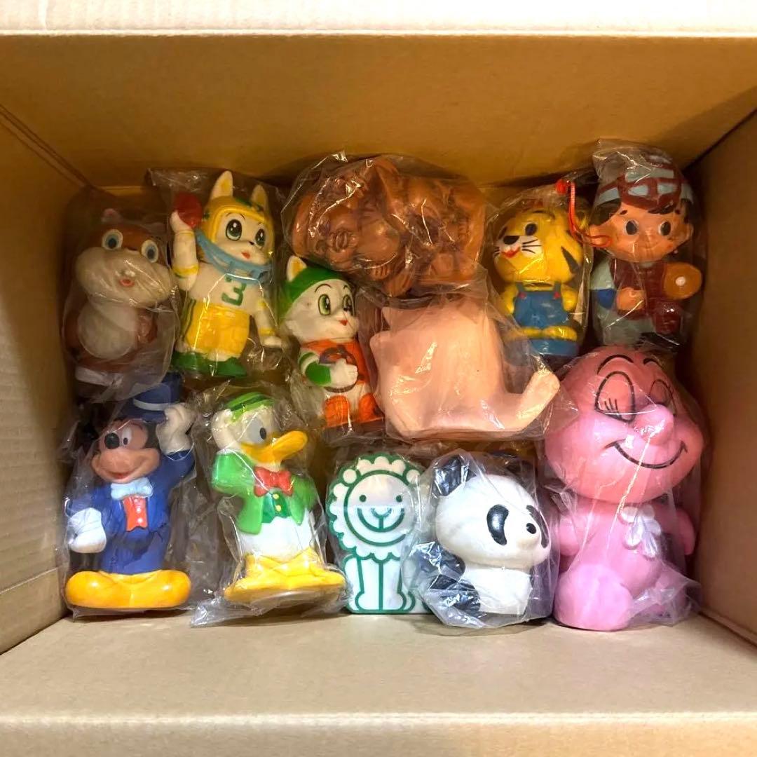 【合馬公式アカウント】昭和レトロ　ソフビ銀行貯金箱まとめ売り