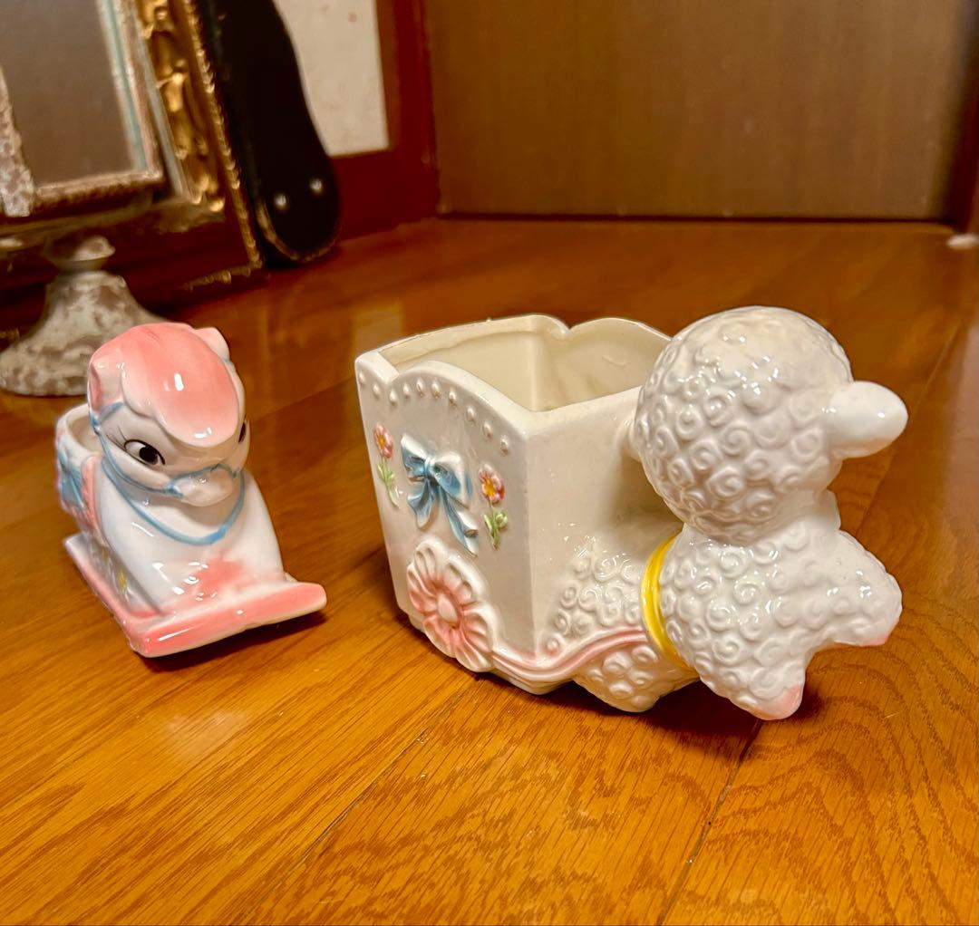 猫　白鳥　ペガサス　羊　置物　器　ヴィンテージ　アンティーク