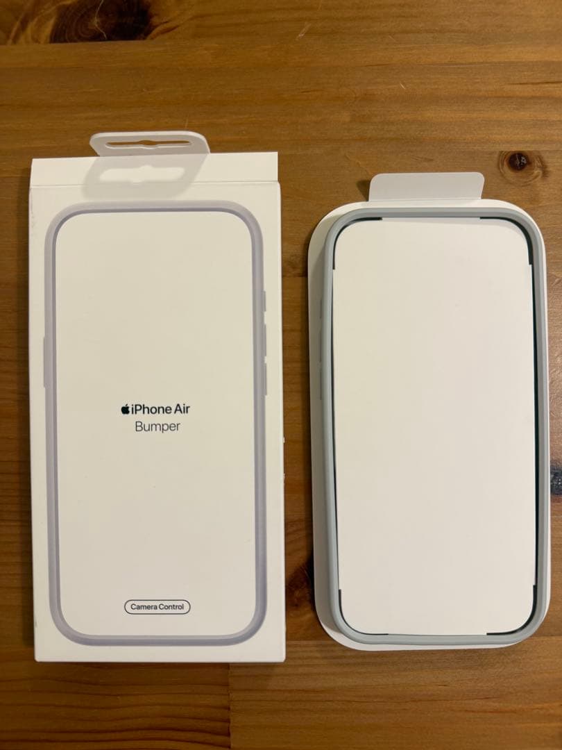 iPhone Air 本体(クラウドホワイト) +バンパー(ライトグレー)セット