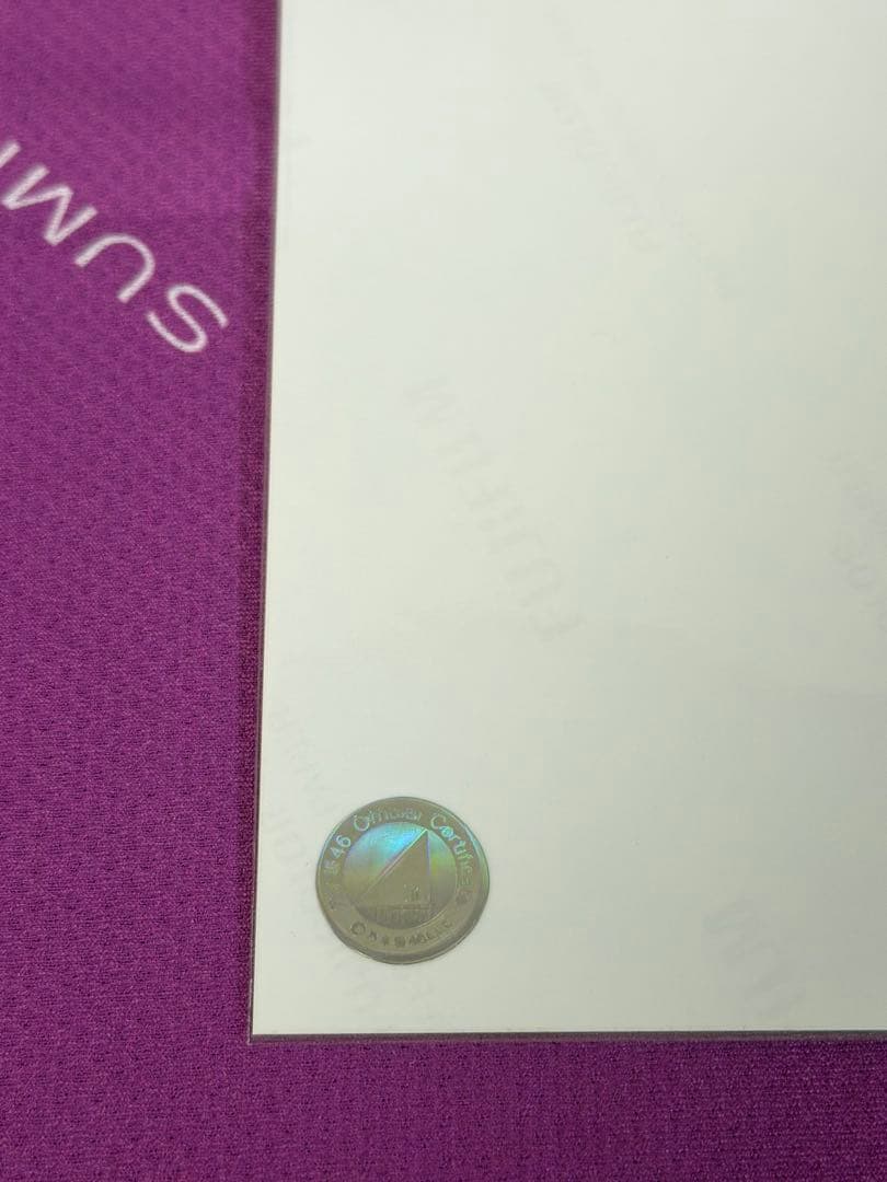 乃木坂46 奥田いろは　生写真　直筆サイン入り