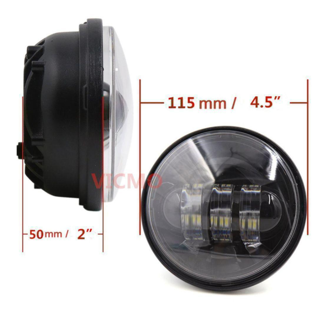 ★即納★ハーレー LEDヘッドライト 7インチ パッシング 左右フォグライト2個