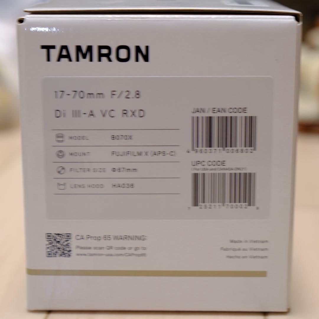 【美品】TAMRON 17-70mm F/2.8 Di III-A Xマウント