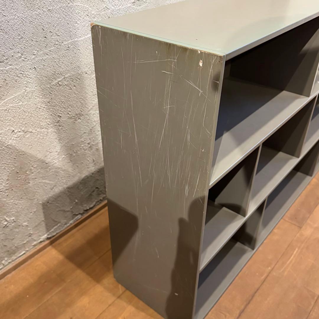 キャビネット オープンラック 本棚　グレー