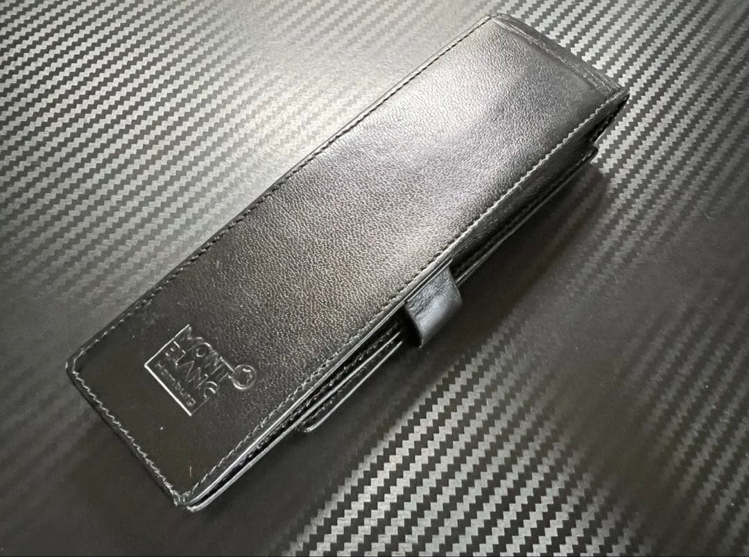 美品 モンブラン シエナ ペンケース 2本差し ブラック