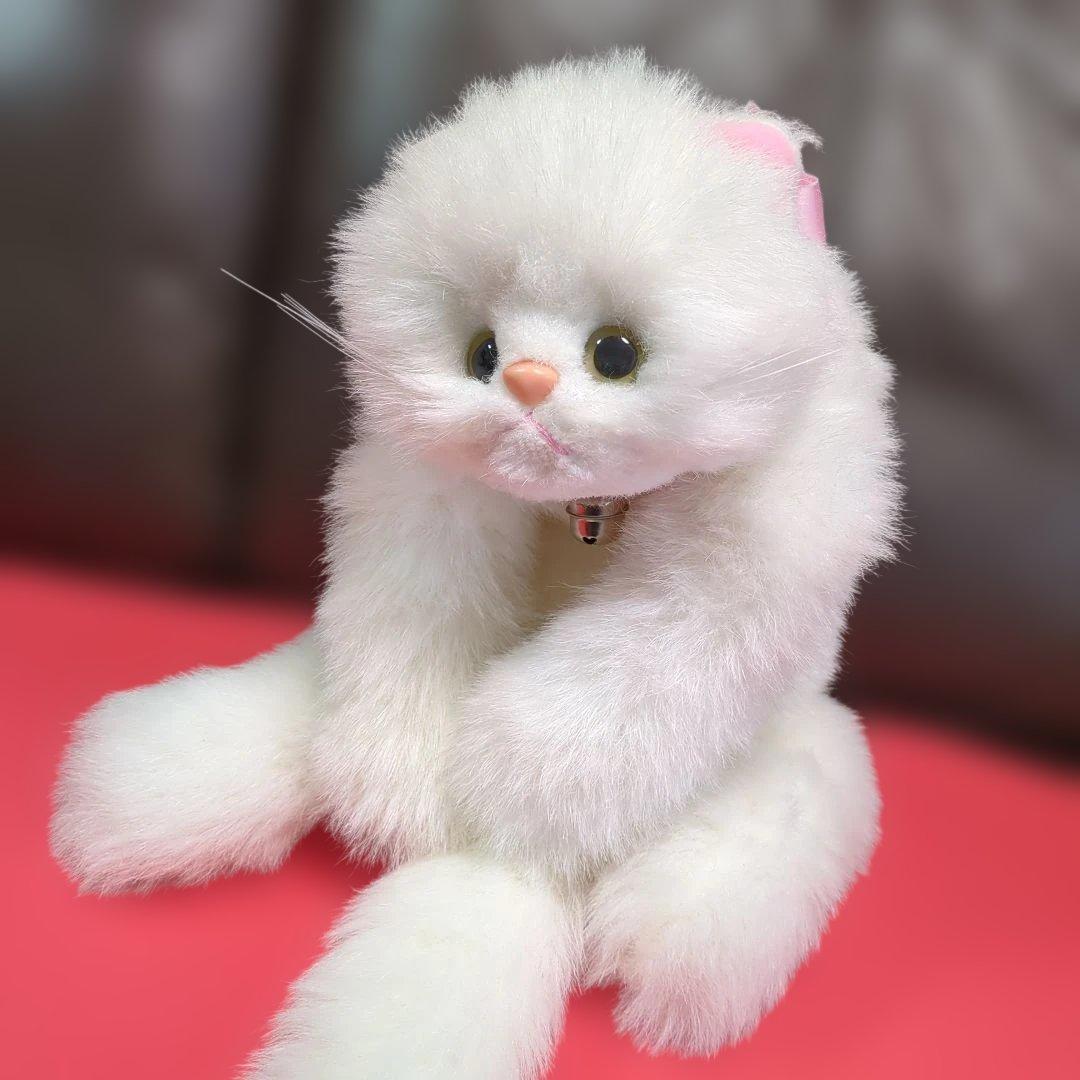 オオイケ　ペルシャ猫　ボビー　レトロ　日本製　ぬいぐるみ　大