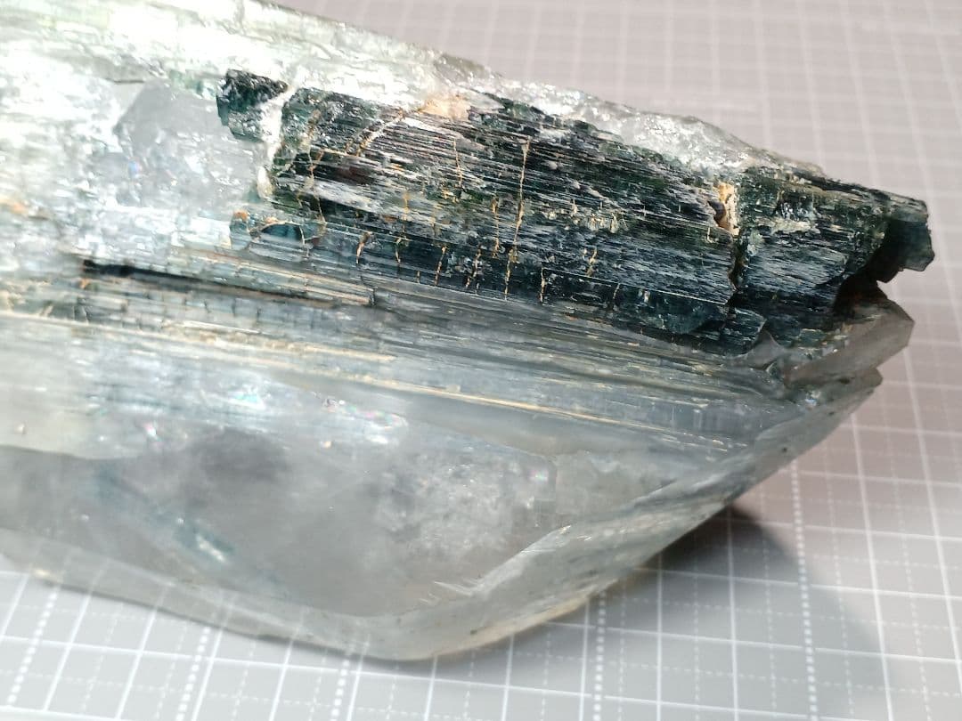 インディゴライト　トルマリン　水晶 原石　鉱物標本