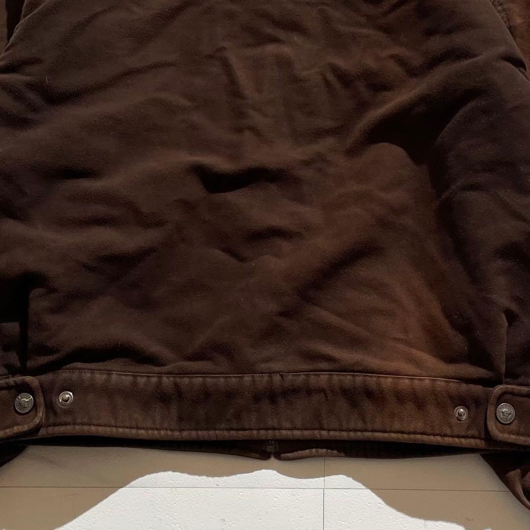 入手困難✨ ヴェルサーチ ボンバージャケット ブルゾン 背面ロゴ刺繍 ブラウン