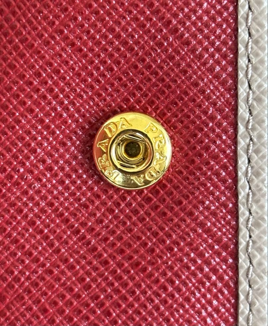 PRADA サフィアーノ 二つ折り財布 CIPRIA+FUOCO 正規品