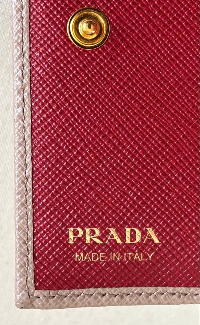 PRADA サフィアーノ 二つ折り財布 CIPRIA+FUOCO 正規品
