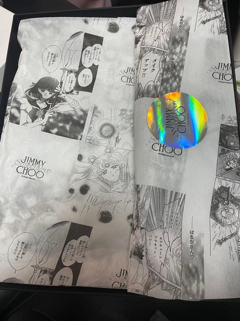 セーラームーン　JIMMY CHOO 原画　バッグ　ルナ　ジミーチュウ　コラボ