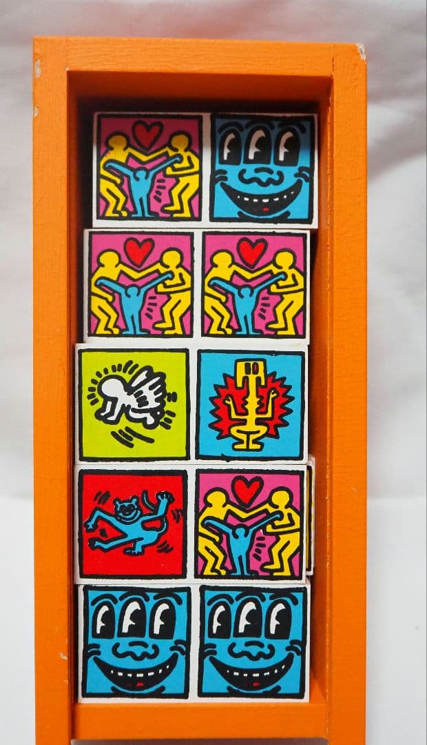 希少　キースヘリング　木製 ドミノ　インテリア
