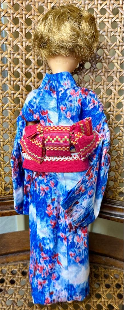 お値下げ 青い着物姿のタミーちゃん 30cm 美品