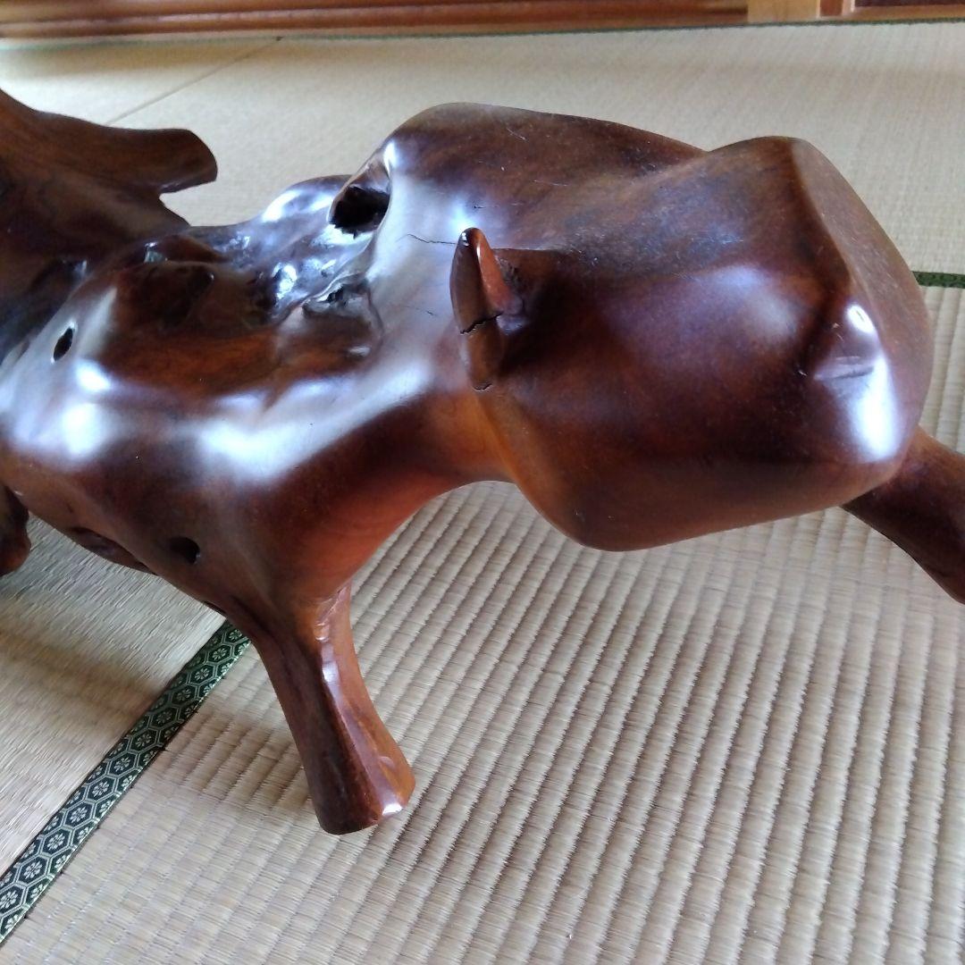 【対馬の欅木手彫り】銘木欅木彫りオブジェ天然椿油仕上げ【断捨離価格】