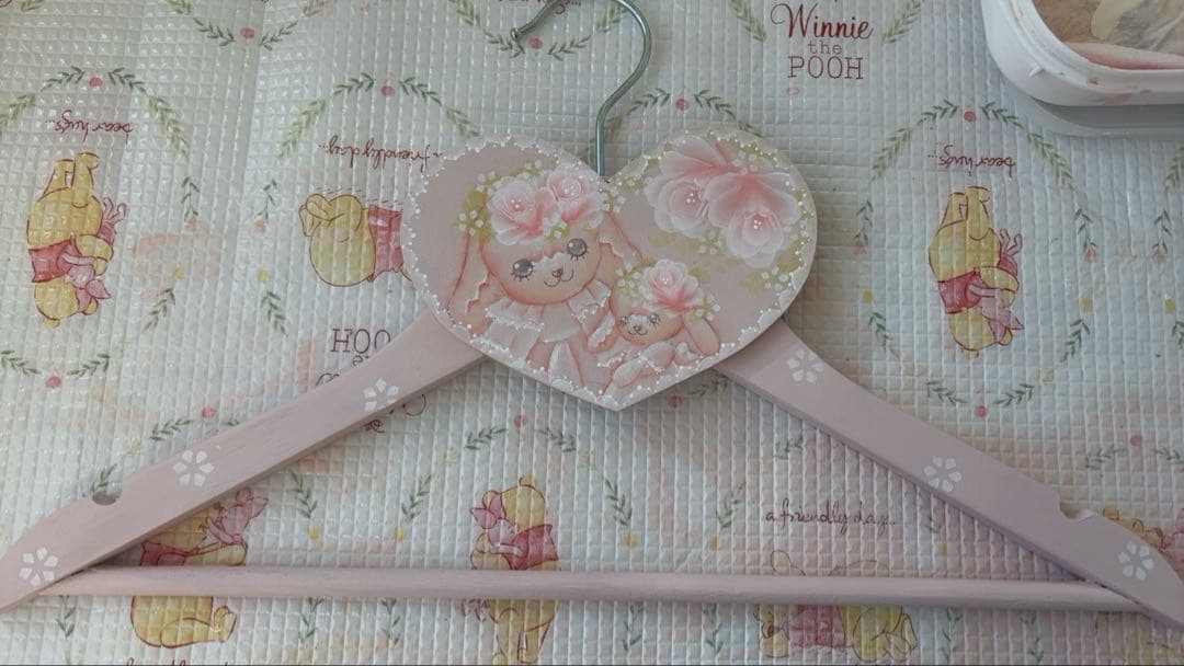 ♡みかりん様♡トールペイント♡バニーのスツール台♡ハンガー♡