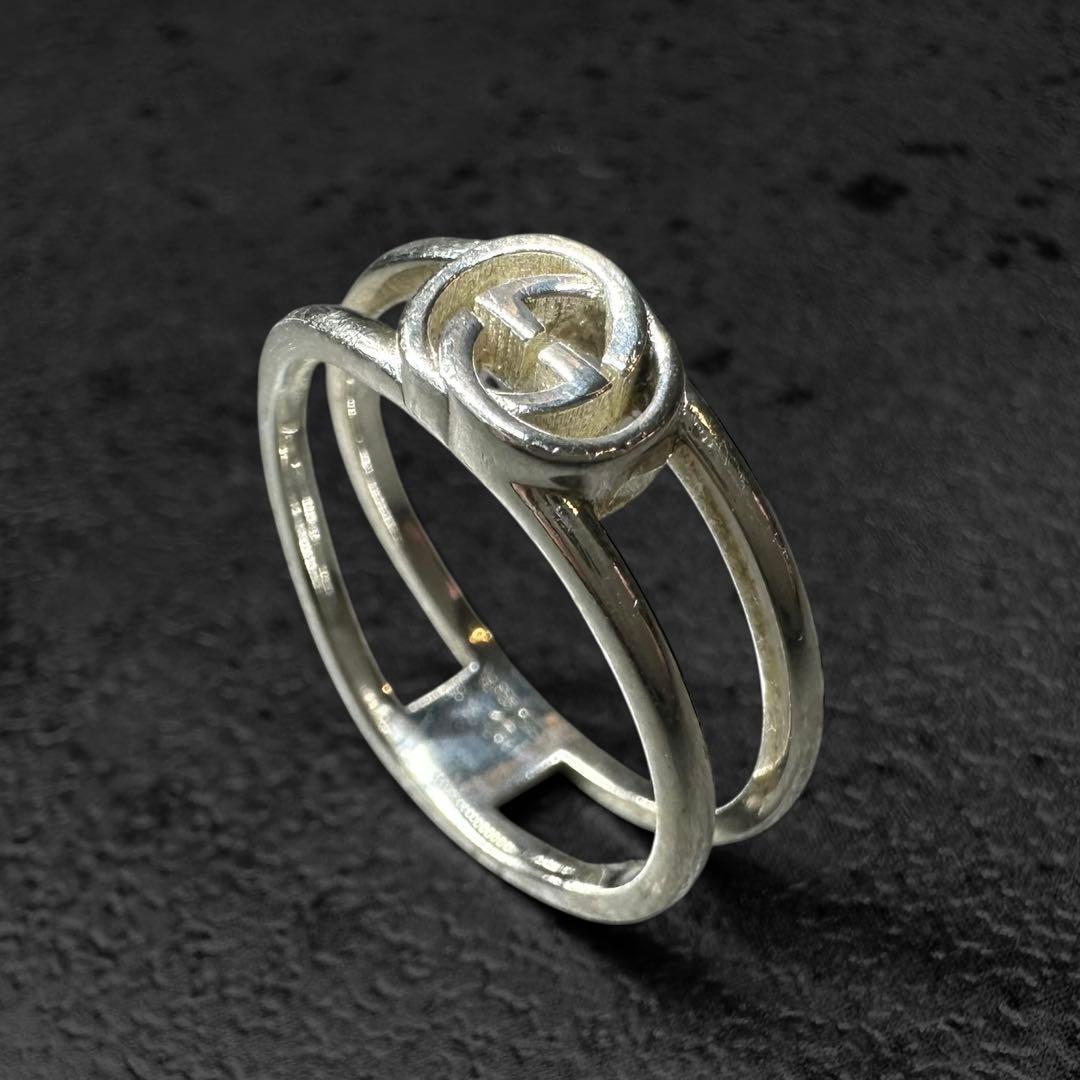 アクセサリー GUCCI Interlocking G Silver Ring