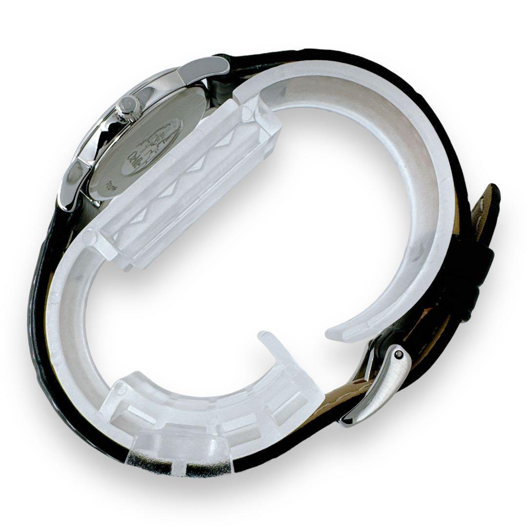 オメガ デビル プレステージ シルバー レザー クオーツ レディース 時計 稼働