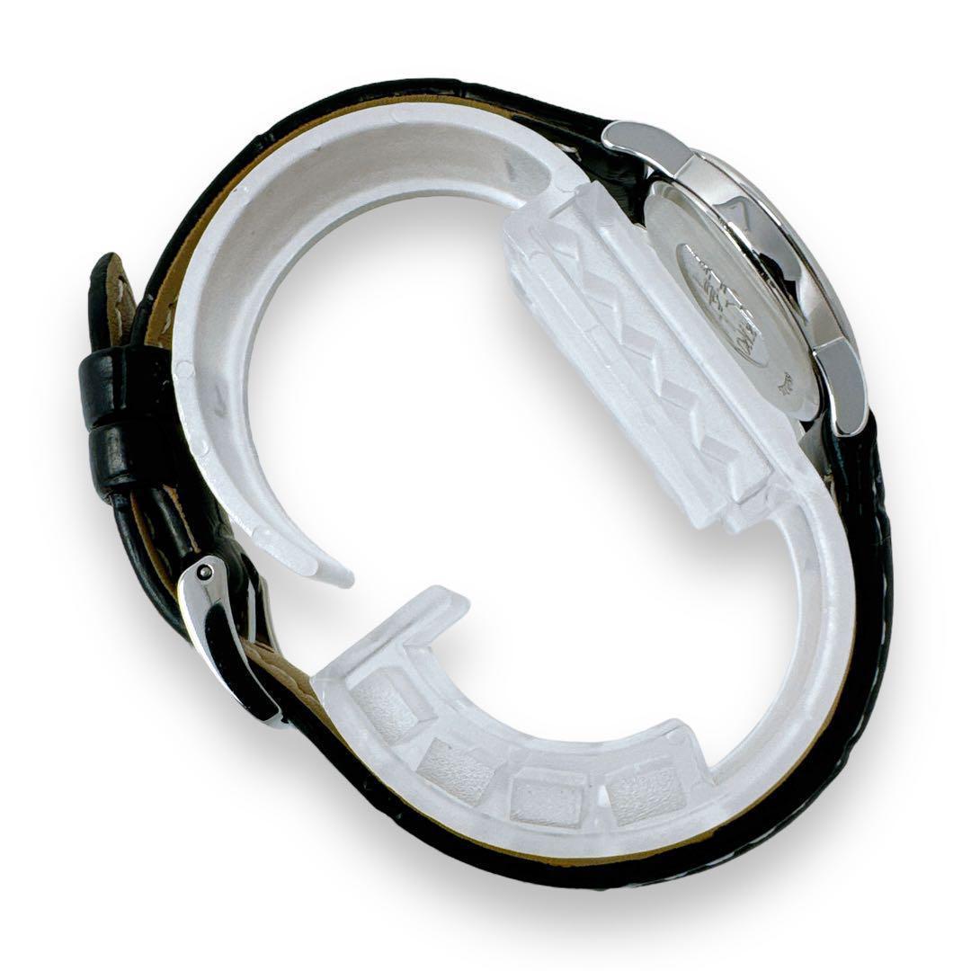 オメガ デビル プレステージ シルバー レザー クオーツ レディース 時計 稼働