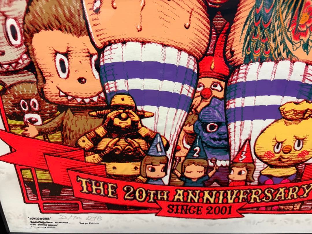 ロッキンジェリービーン　HOW2WORK　２０周年記念　シルクスクリーンポスター